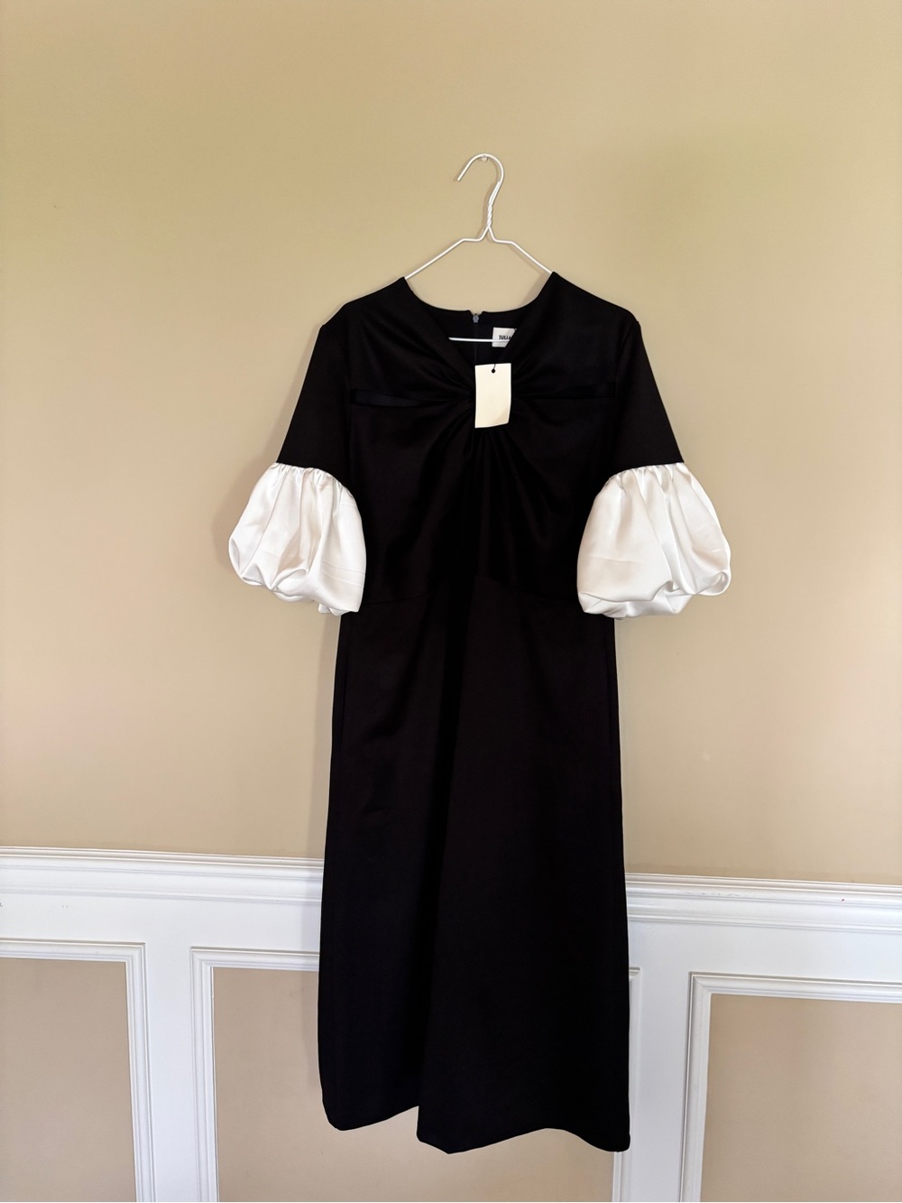 NWT Julia Allert Designer Versatile Chic Work Dress With Puff Sleeves - Picture 5 of 9